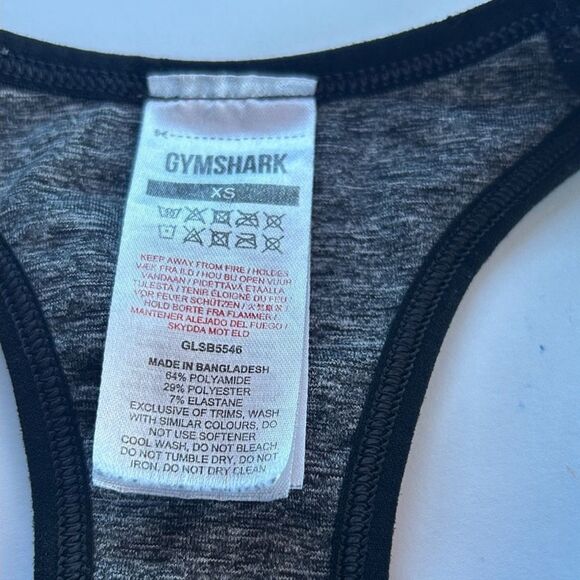 Gymshark Adapt Ombré Seamless Sports Bra in Black /Black Marl - Picture 10 of 10